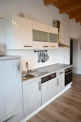 Küche/Küchenzeile in der Unterkunft Ferienapartment bavarian living