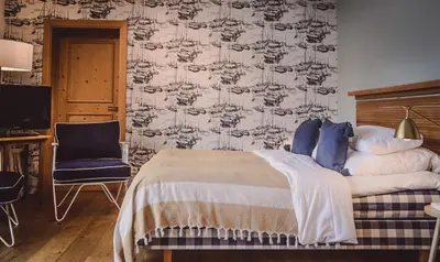 Ein Bett oder Betten in einem Zimmer der Unterkunft Clubhaus Bachmair Weissach
