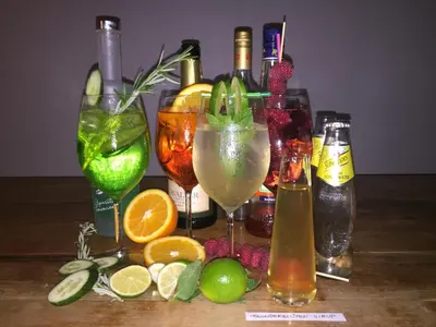Getränke in der Unterkunft Arthotel Restaurant Pfeffermühle