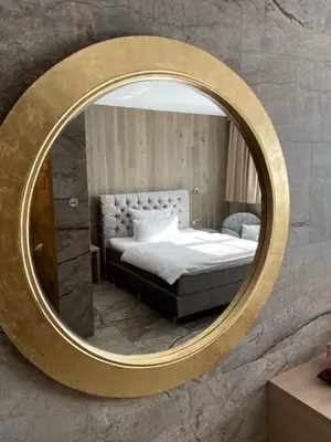 Ein Bett oder Betten in einem Zimmer der Unterkunft Hotel Fohlenhof