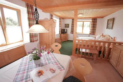 Küche/Küchenzeile in der Unterkunft Pension Schweizerhaus Garni