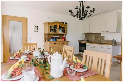 Küche/Küchenzeile in der Unterkunft Gästehaus Niedermeierhof