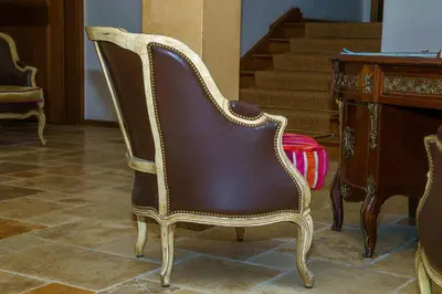 Ein Sitzbereich in der Unterkunft Seehotel Luitpold