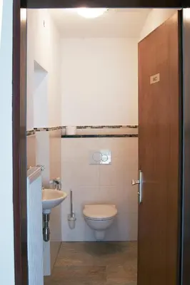 Ein Badezimmer in der Unterkunft Haus Waldesruh
