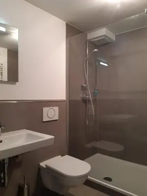 Ein Badezimmer in der Unterkunft Stilvolles Studio im Allgäu