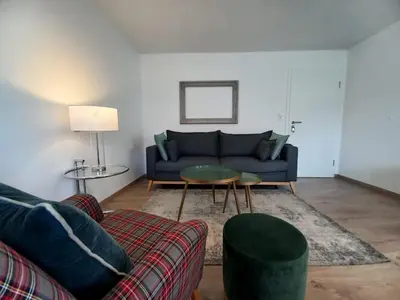 Ein Sitzbereich in der Unterkunft Apartment Gästehaus Maria