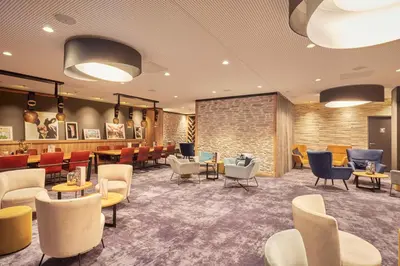 Ein Sitzbereich in der Unterkunft Best Western Hotel Arabellapark Muenchen