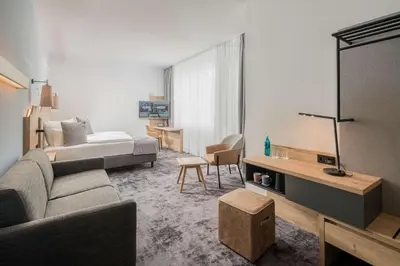 Ein Sitzbereich in der Unterkunft Best Western Hotel Arabellapark Muenchen