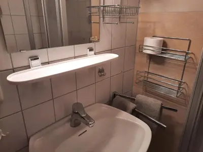Ein Badezimmer in der Unterkunft Asbichlerhof