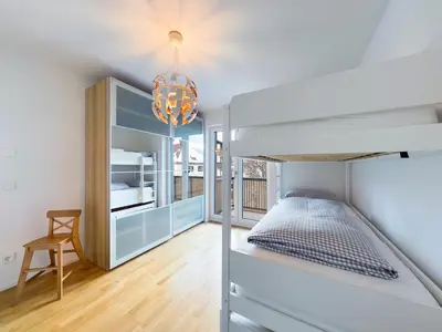 Ein Bett oder Betten in einem Zimmer der Unterkunft Zugspitzblick