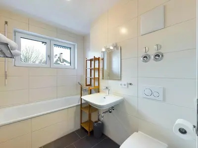 Ein Badezimmer in der Unterkunft Zugspitzblick