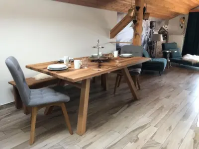 Ein Sitzbereich in der Unterkunft Alpendomizil Reber 1