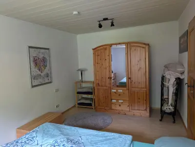 Ein Bett oder Betten in einem Zimmer der Unterkunft Ferienwohnung Hofheinz