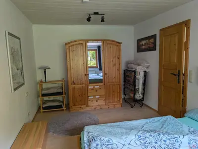 Ein Bett oder Betten in einem Zimmer der Unterkunft Ferienwohnung Hofheinz