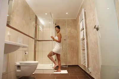 Ein Badezimmer in der Unterkunft Hotel-Gasthof-Kohlmeier