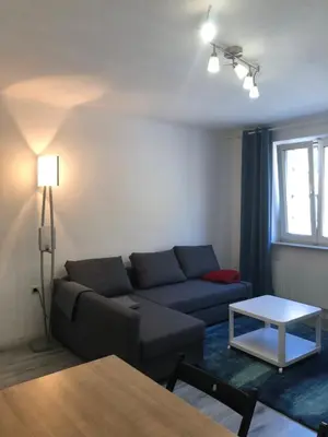 Ein Sitzbereich in der Unterkunft Augsburg City nah am Hofgarten