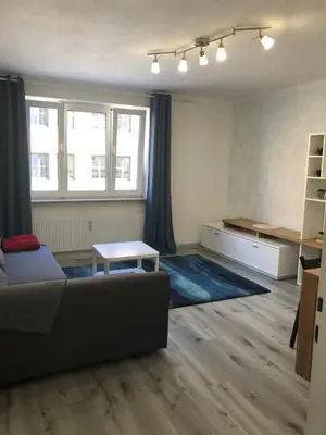 Ein Sitzbereich in der Unterkunft Augsburg City nah am Hofgarten
