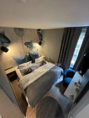 Ein Bett oder Betten in einem Zimmer der Unterkunft Hotel Falkenturm