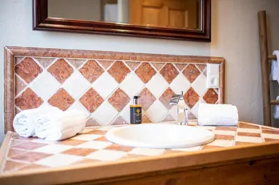 Ein Badezimmer in der Unterkunft Haus Ludwig Steinwild