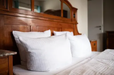 Ein Bett oder Betten in einem Zimmer der Unterkunft Haus Ludwig Falkenstein