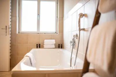Ein Badezimmer in der Unterkunft Haus Ludwig Falkenstein