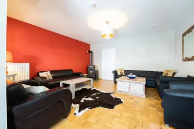 Ein Sitzbereich in der Unterkunft Haus Ludwig Falkenstein
