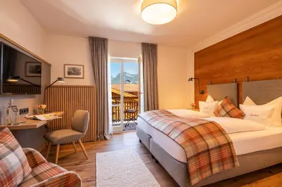 Ein Bett oder Betten in einem Zimmer der Unterkunft Gasthof-Hotel Dannerwirt