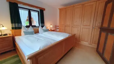 Ein Bett oder Betten in einem Zimmer der Unterkunft Grafn-Hof