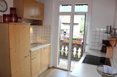 Küche/Küchenzeile in der Unterkunft Grafn-Hof