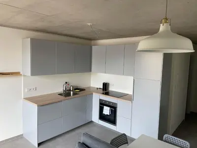 Küche/Küchenzeile in der Unterkunft Int. Appartment Kolbermoor