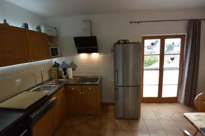 Küche/Küchenzeile in der Unterkunft Ferienwohnung Viererspitzblick