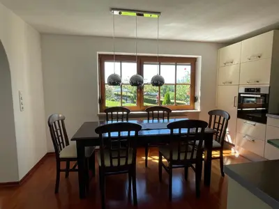 Küche/Küchenzeile in der Unterkunft Ferienwohnung Siglreitmaier 2