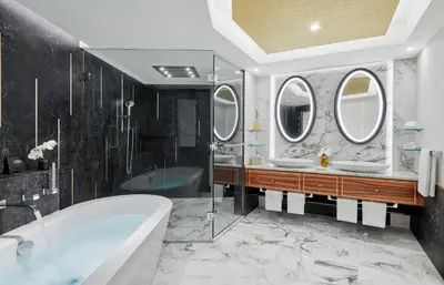 Ein Badezimmer in der Unterkunft Mandarin Oriental, Munich