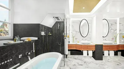 Ein Badezimmer in der Unterkunft Mandarin Oriental, Munich