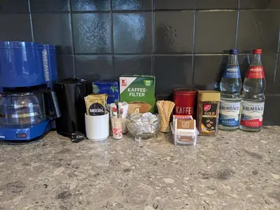 Kaffee-/Teezubehör in der Unterkunft Pension Heller