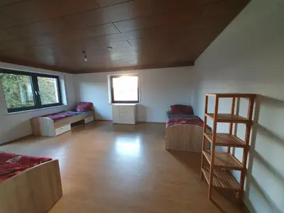 Ein Sitzbereich in der Unterkunft Pension Heller