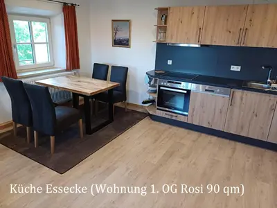 Küche/Küchenzeile in der Unterkunft Ferienwohnung Fenzl