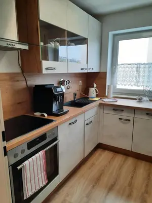 Küche/Küchenzeile in der Unterkunft Moderne 3Zimmer Wohnung, in Königsbrunn bei Augsburg