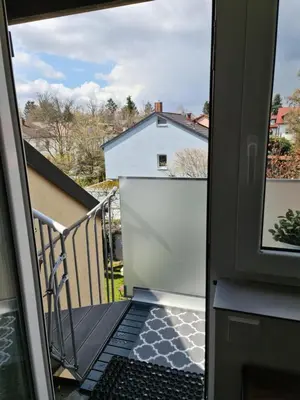 Ein Balkon oder eine Terrasse in der Unterkunft Rooftop Solln - 20min Oktoberfest/Zentrum