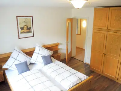 Ein Bett oder Betten in einem Zimmer der Unterkunft Ferienwohnungen Irmengard