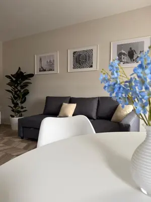Ein Sitzbereich in der Unterkunft Highfield 2 rooms Apartment
