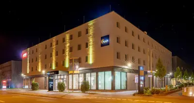 Das Gebäude in dem sich das Hotel befindet