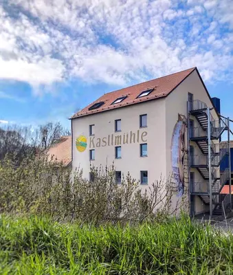 Das Gebäude in dem sich die Ferienwohnung befindet