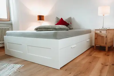 Ein Bett oder Betten in einem Zimmer der Unterkunft Ferienwohnung Christine Fischer