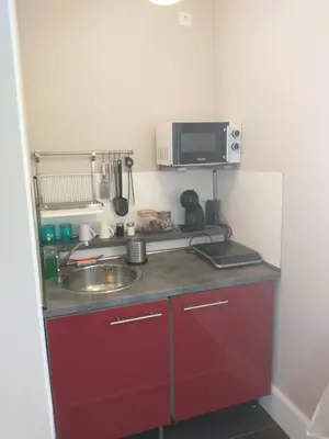 Küche/Küchenzeile in der Unterkunft Bad Aibling City Apartment EG