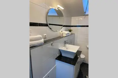 Ein Badezimmer in der Unterkunft Ferienwohnung Stang