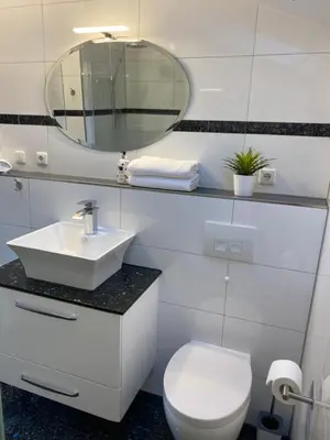 Ein Badezimmer in der Unterkunft Ferienwohnung Stang