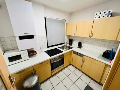 Küche/Küchenzeile in der Unterkunft Haus Lechbruck
