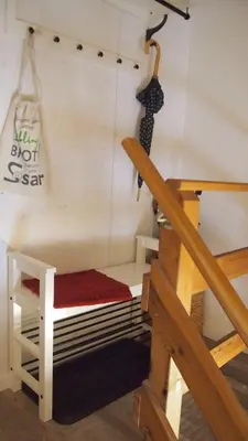 Ein Etagenbett oder Etagenbetten in einem Zimmer der Unterkunft Im Juchhe