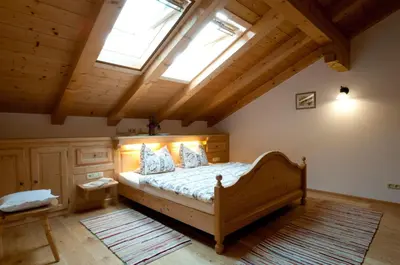 Ein Bett oder Betten in einem Zimmer der Unterkunft Hoderhof